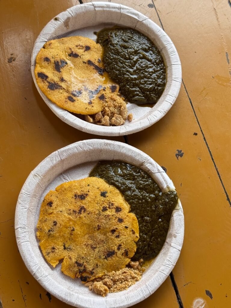 sarso di saag and makke di roti