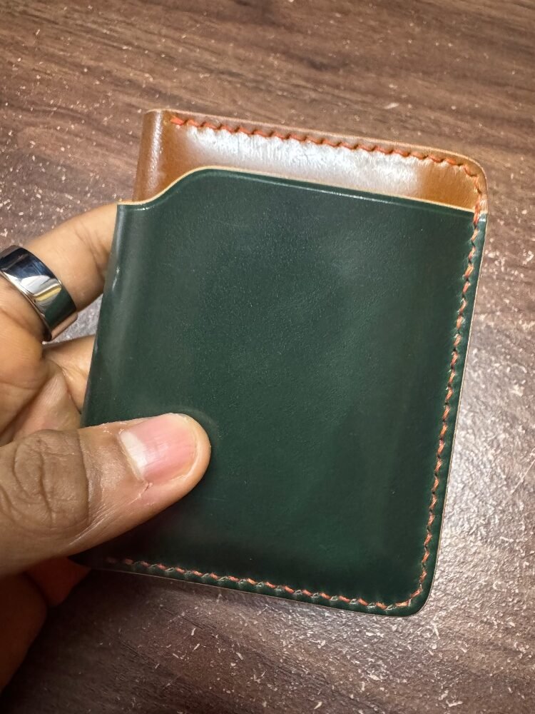 Shell cordovan wallet