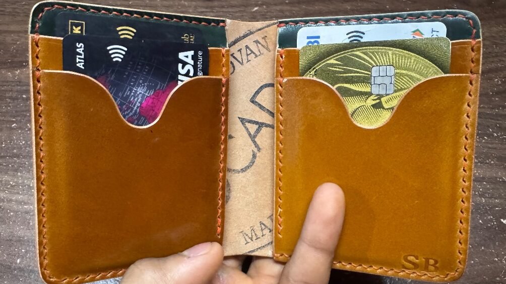 Shell cordovan wallet