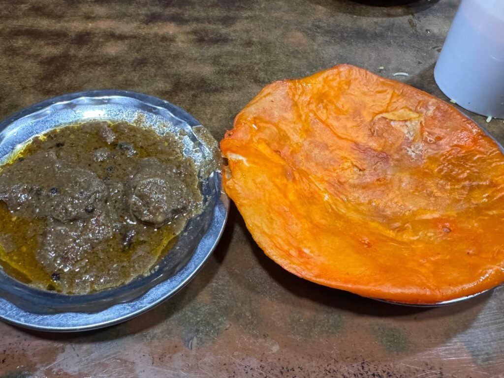 Mutton Stew with Sheermal at Idrees, Lucknow