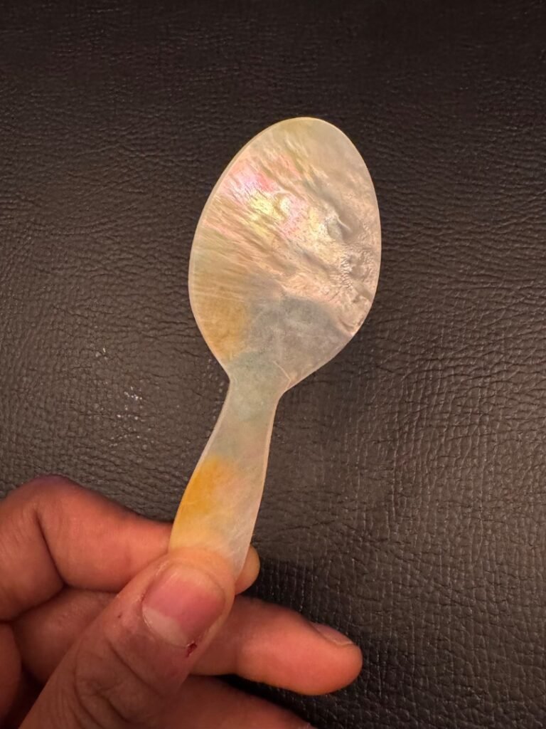 mother of pearl spoon