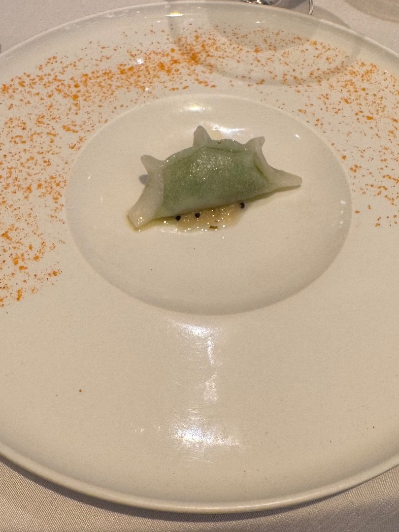 Shrimp and Coriander Dumpling Chili coriander jam