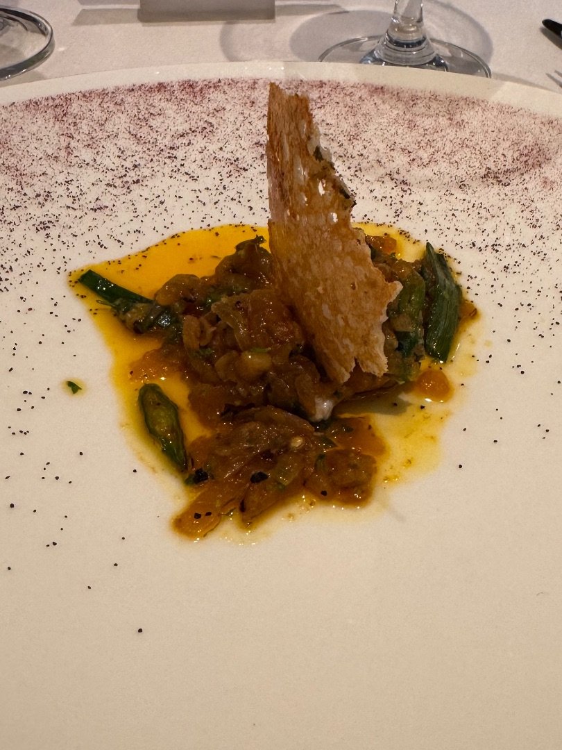 Lamb Brain Fritter Cracked black pepper & butter emulsion