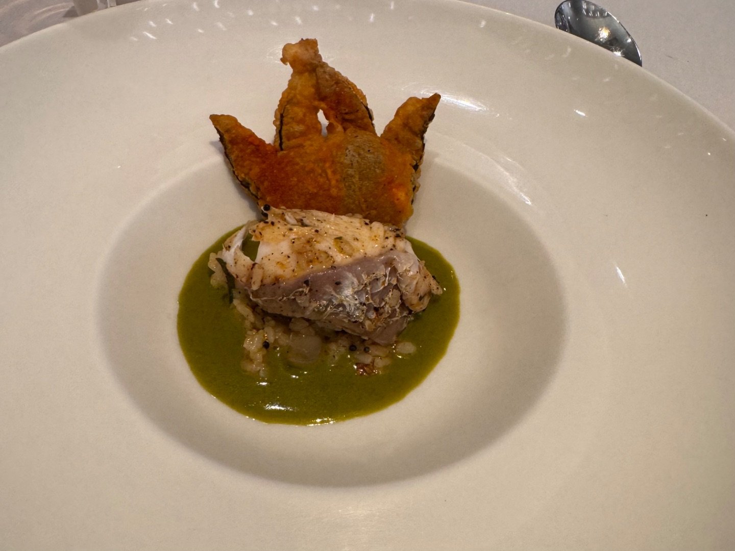 steamed seabass at Avartana
