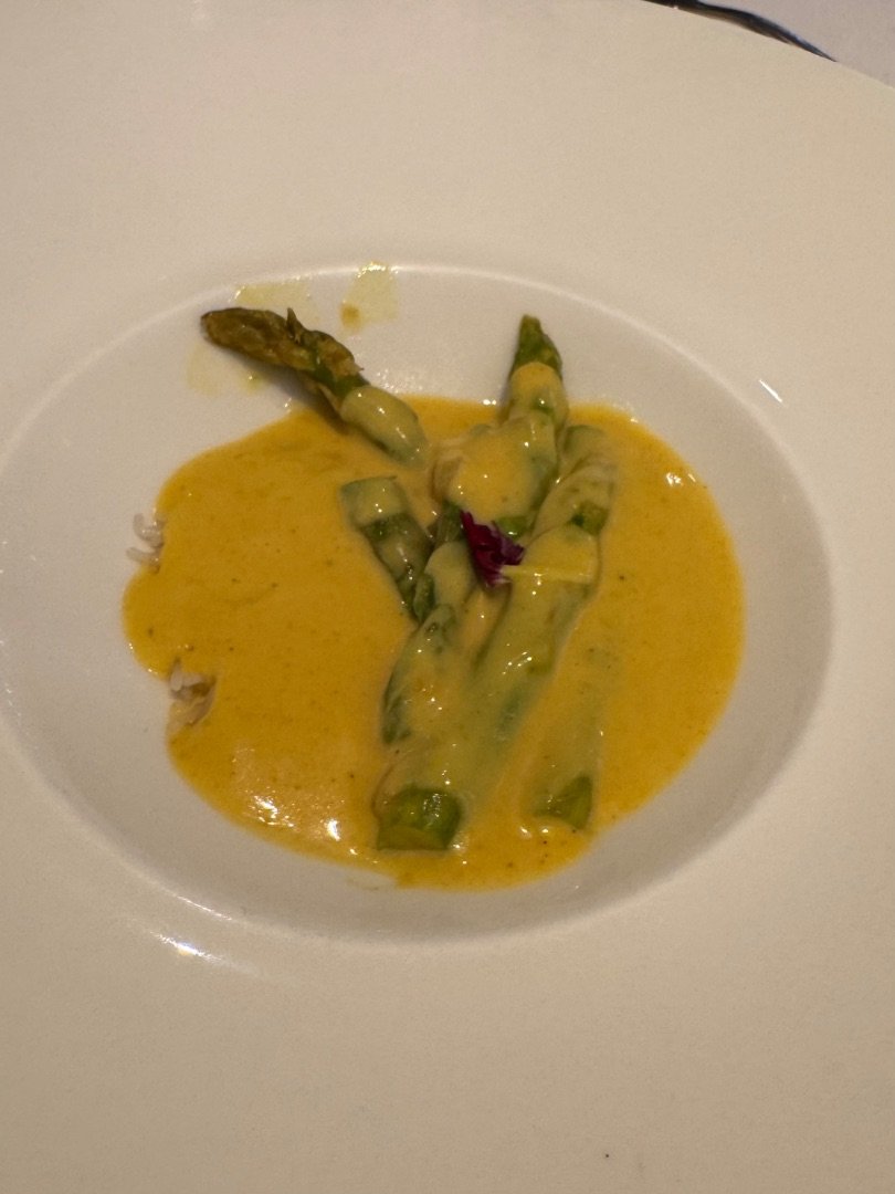 Asparagus and Coconut Stew Turmeric & coconut, idiyappam