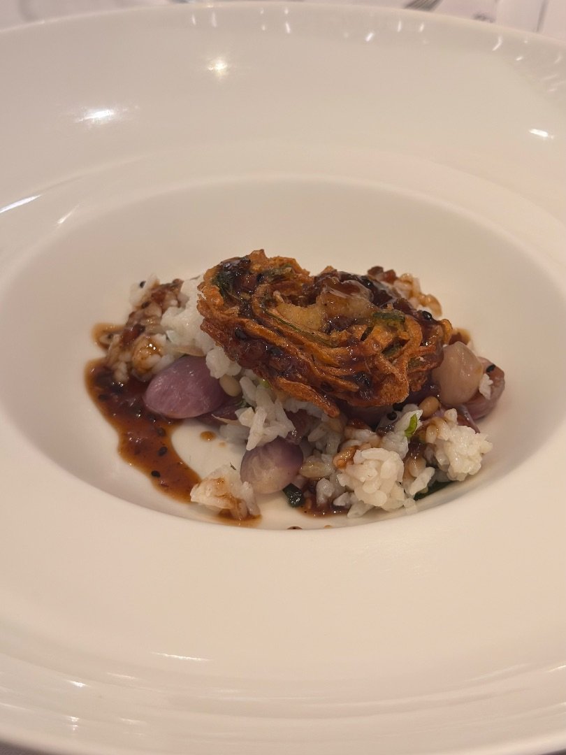 Spiced Aubergine
Byadagi chili emulsion & sago