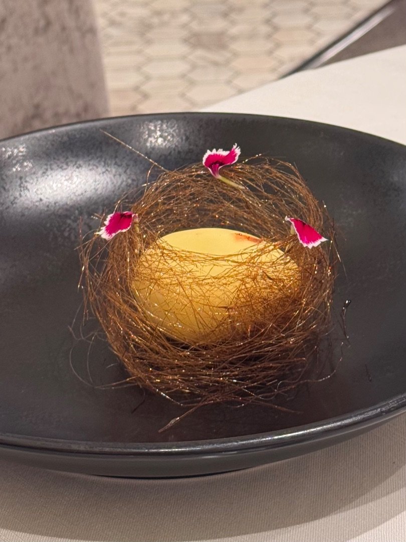 Fennel Panacotta
(Angel hair caramel)