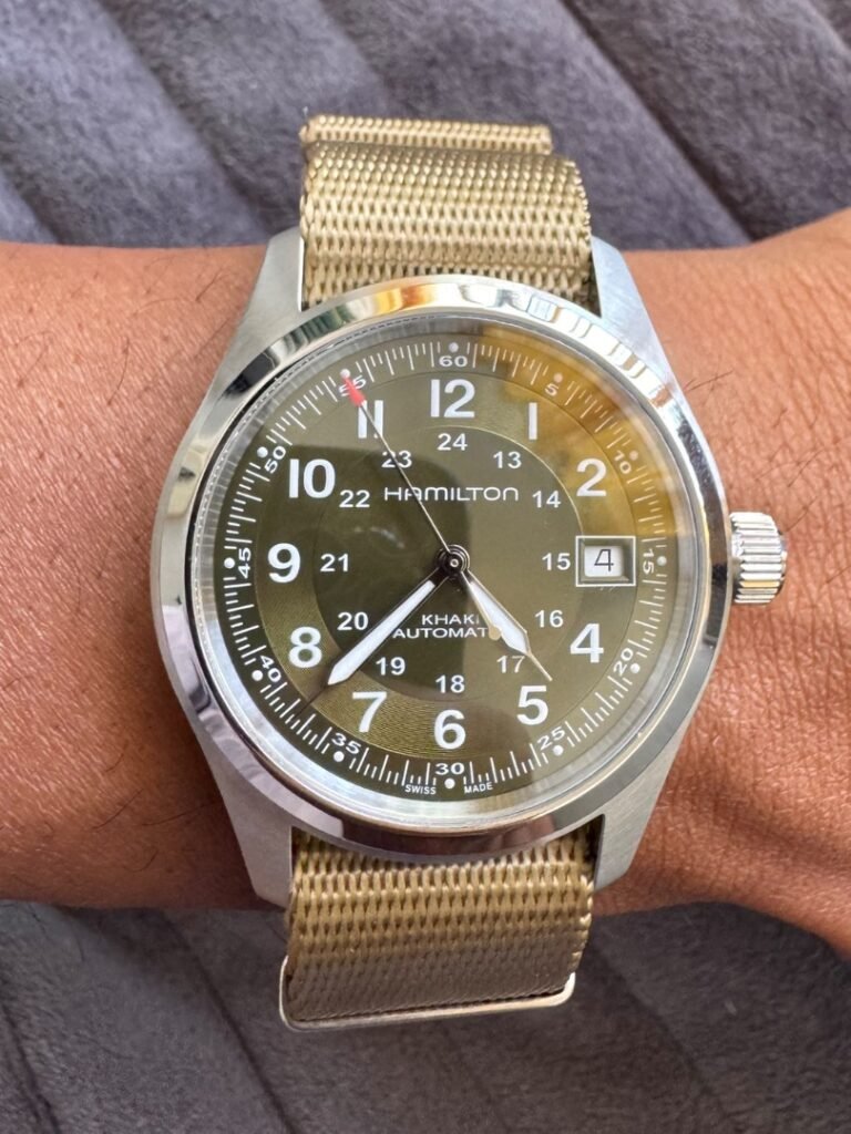 Hamilton khaki field automatic on khaki strap