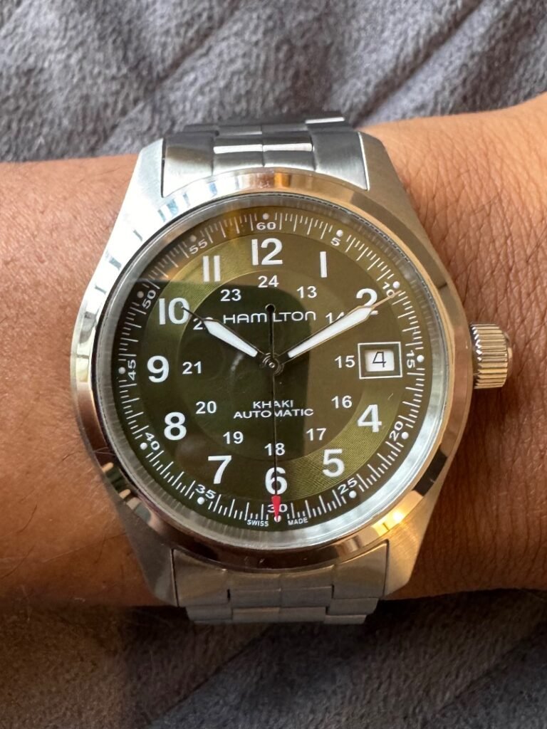 Hamilton khaki field automatic on bracelet
