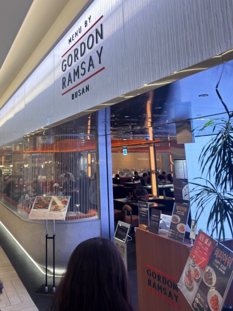 Menu by gordon Ramsay busan