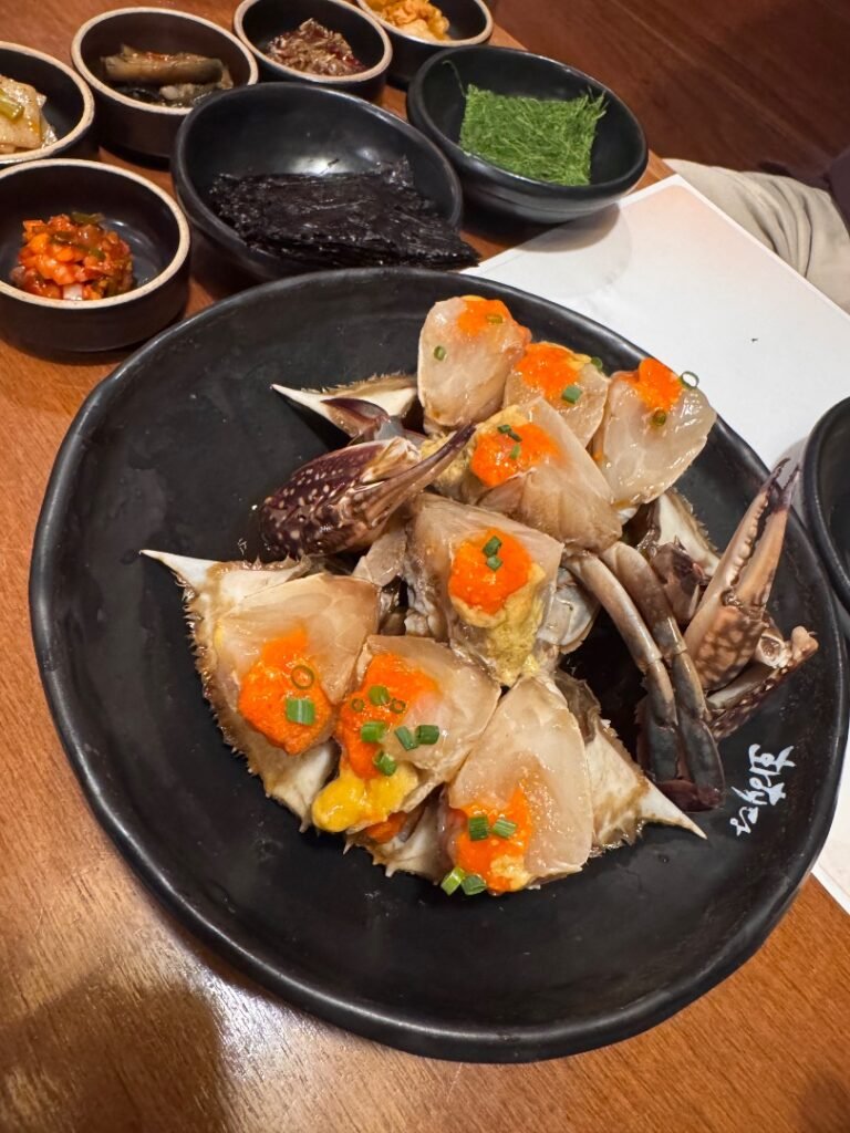 raw marinated crab